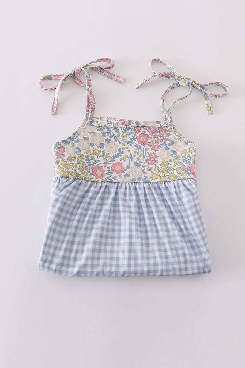 Pastel wildflowers print mom&me tiered dress