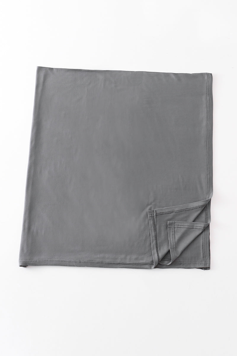 Charcoal baby bamboo swaddle blanket