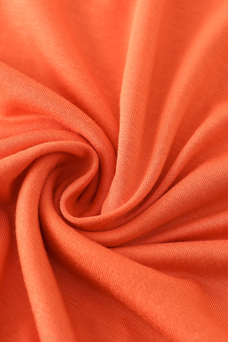 Orange baby bamboo swaddle blanket