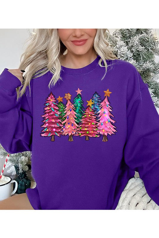 Christmas Tree Fleece Sweatshirt