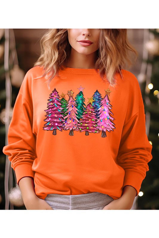 Christmas Tree Fleece Sweatshirt