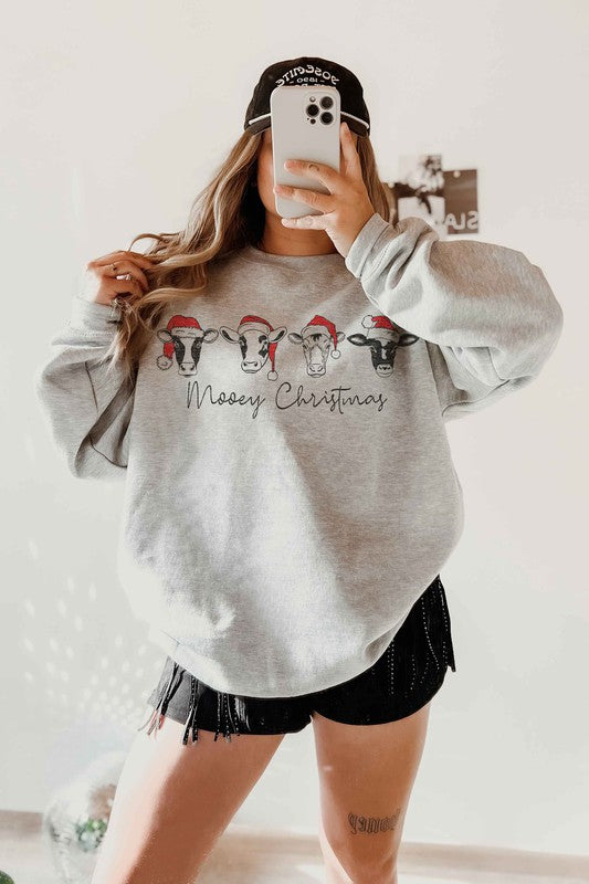 Mooey Christmas Farm Sweatshirt