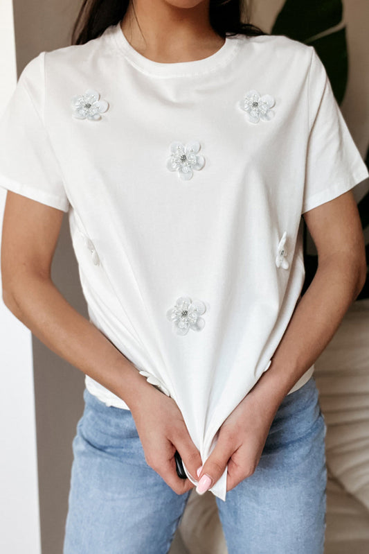 White Floral Top RTS