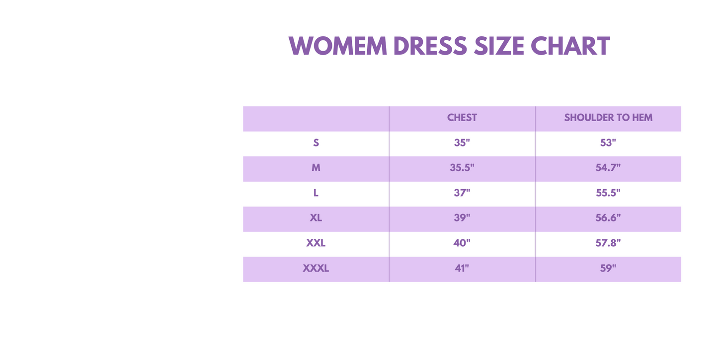 Mommy & Mini Me - Mommy Size Chart