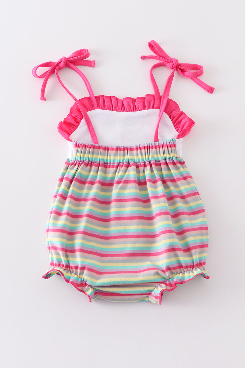 Premium Easter egg stripe strap girl bubble