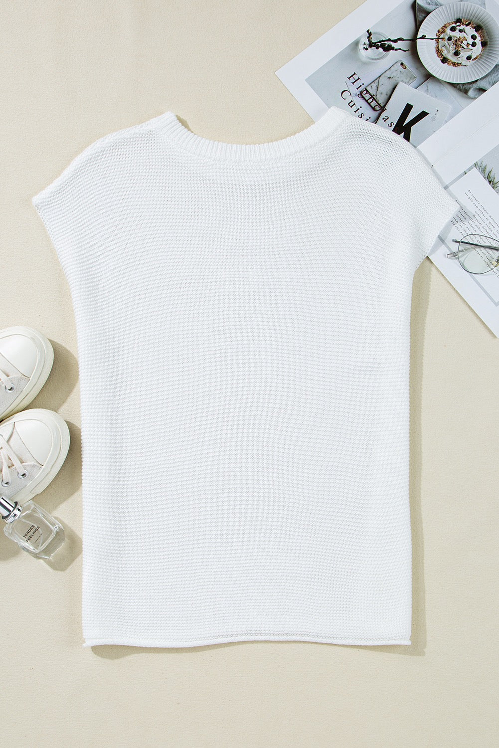 White Sweater Top March.