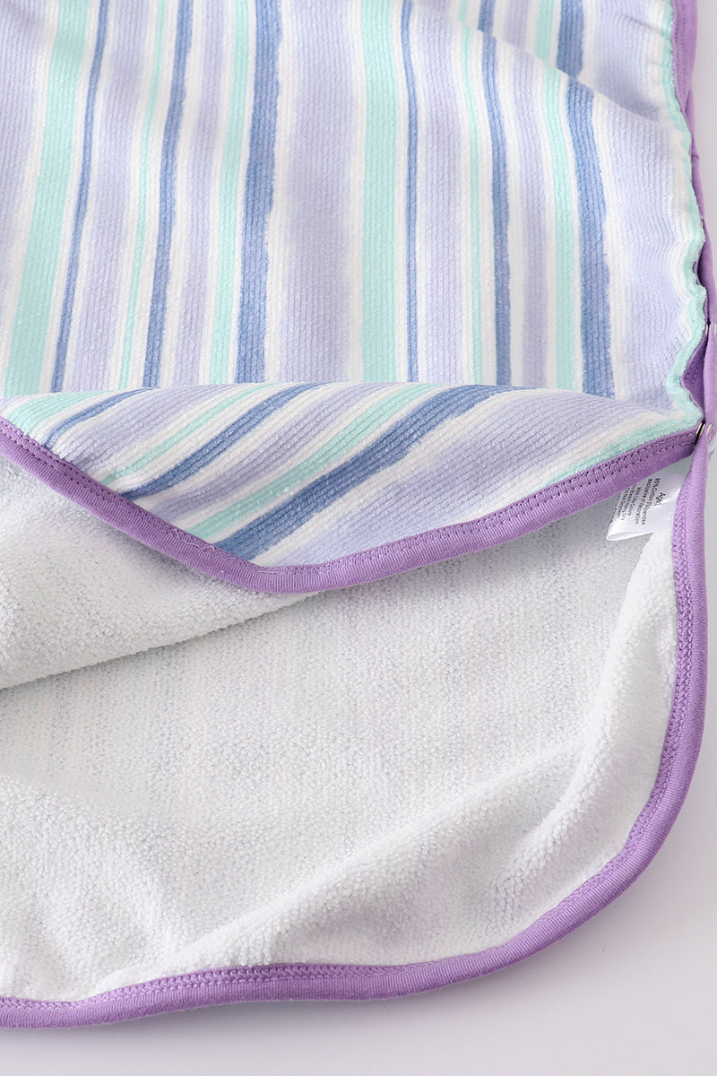 Blue stripe boy swim towel