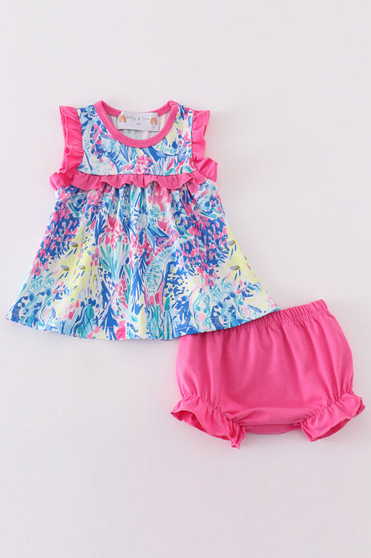 Purple oceanic dream girl bloomer set