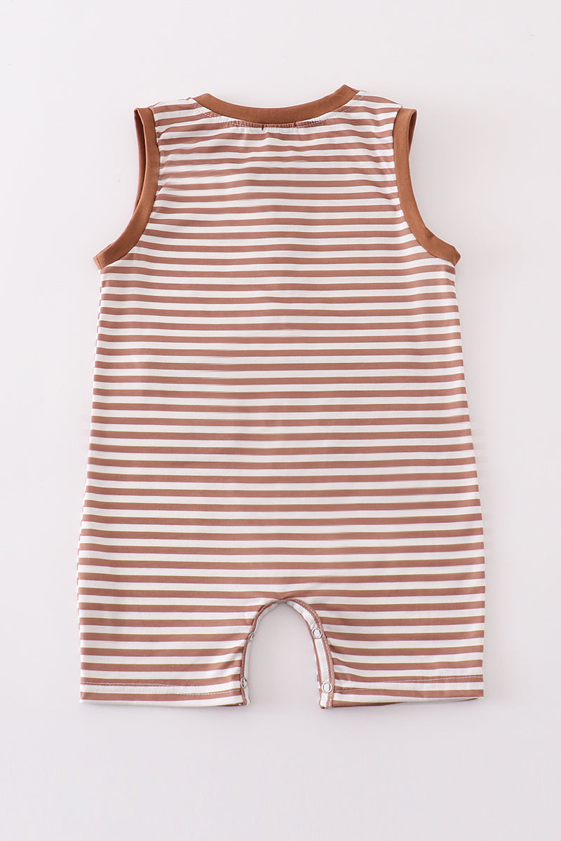 Brown stripe print boy jonjon