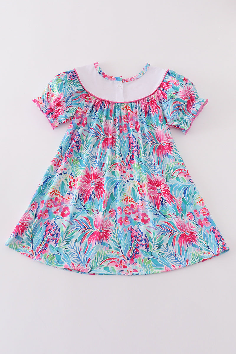 Pink Floral Bliss MAMA'S GIRL dress