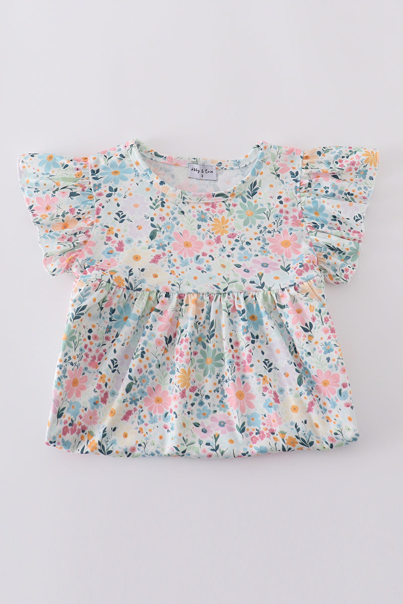 Spring blossom print dress