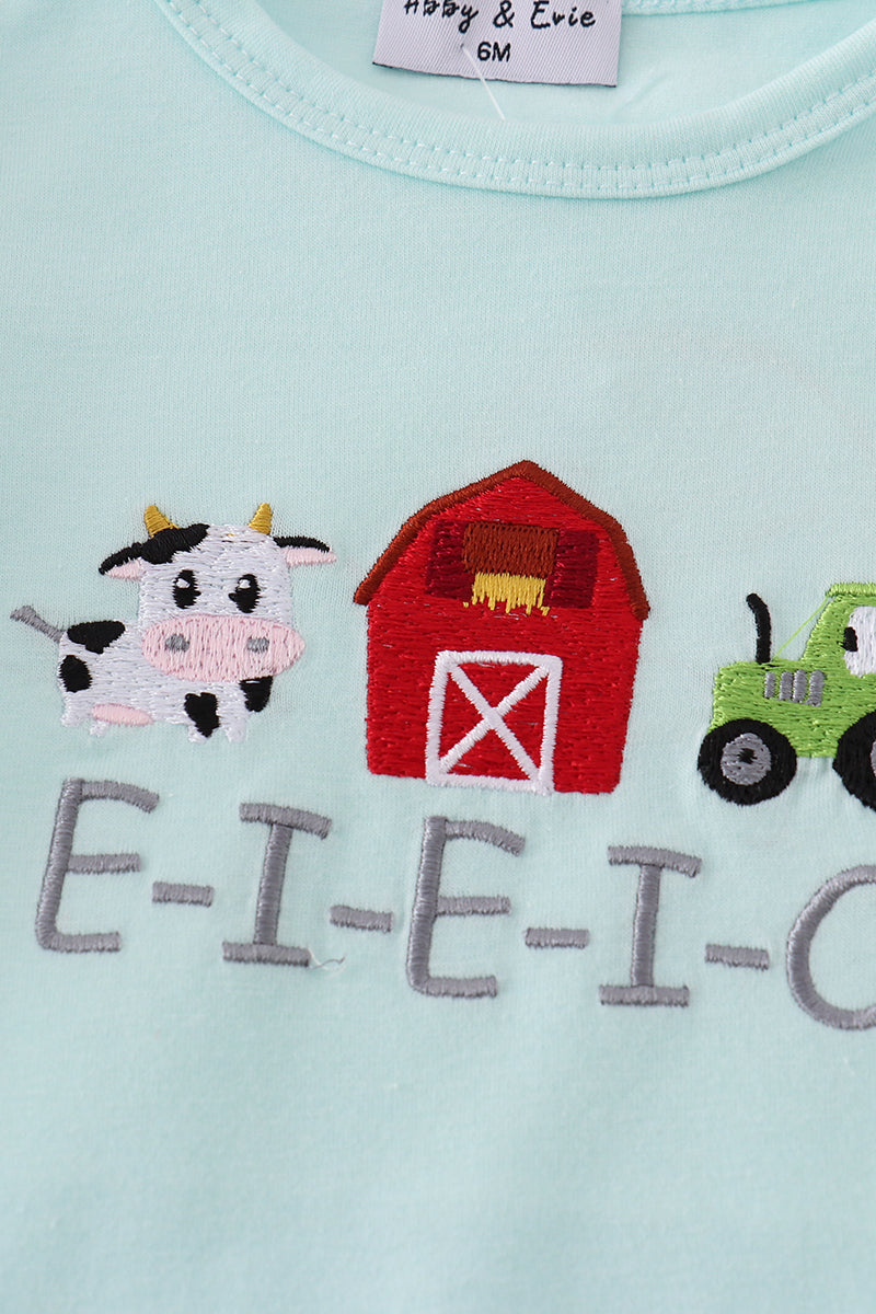 E-I-E-I-O embroidery bubble