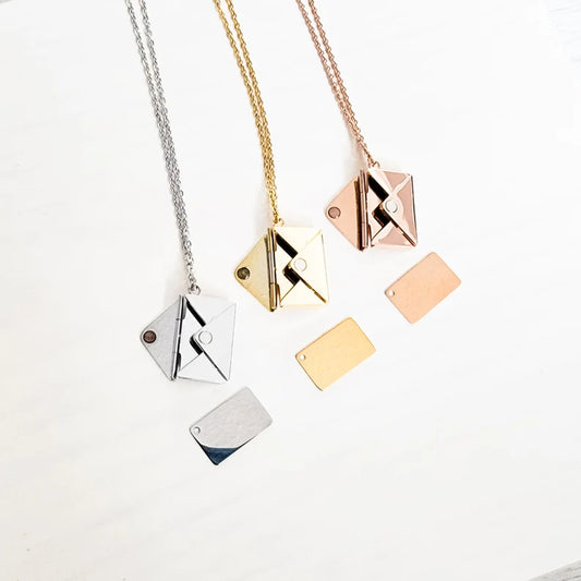 Secret Letter Necklace - Engraved